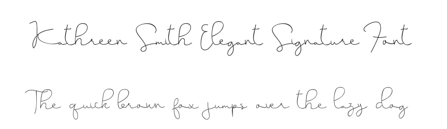 Kathreen Smith Elegant Signature Font by edricstudio — Script Handwritten Font