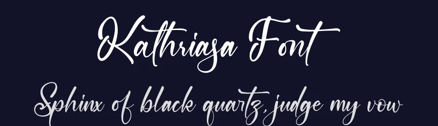 Kathriasa Font by letterfabric — Script Handwritten Font — thumbnail 2