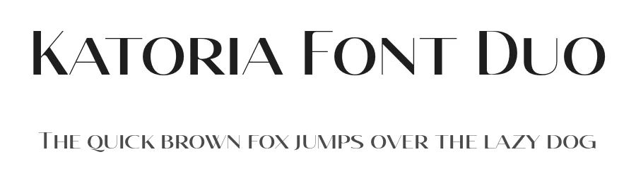 Katoria Font Duo by Doratypefoundry — Sans Serif Font