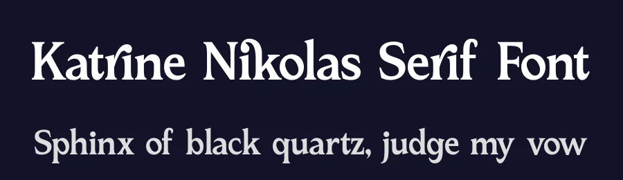 Katrine Nikolas Serif Font by timelesstype.co — Display Font — thumbnail 2