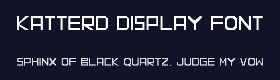 KATTERD Display Font by inermediaSTUDIO — Sans Serif Font — thumbnail 2