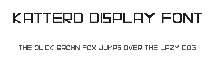 KATTERD Display Font by inermediaSTUDIO — Sans Serif Font