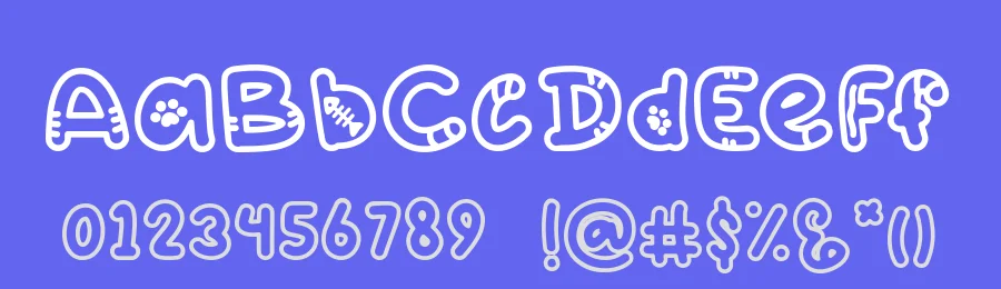 Katto Outlined Font by Heloyud — Display Font — thumbnail 3