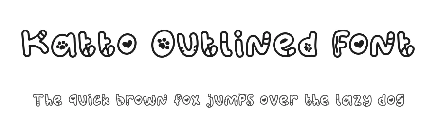 Katto Outlined Font by Heloyud — Display Font