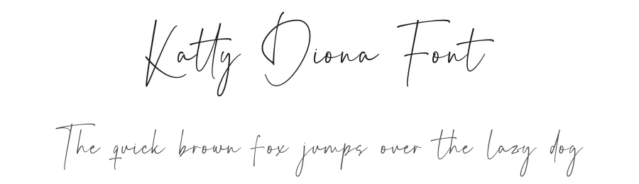 Katty Diona Font by Rantautype — Script Handwritten Font