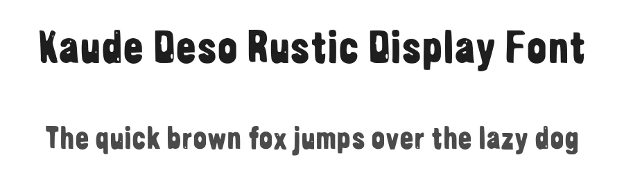 Kaude Deso Rustic Display Font by Mei Suseno — Decorative Font