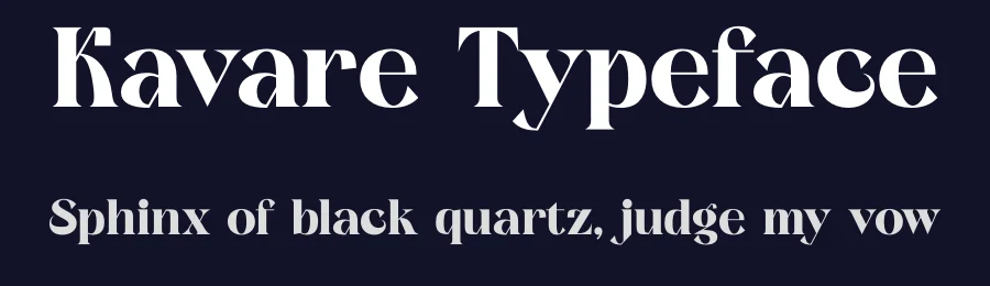 Kavare Typeface by timelesstype.co — Display Font — thumbnail 2