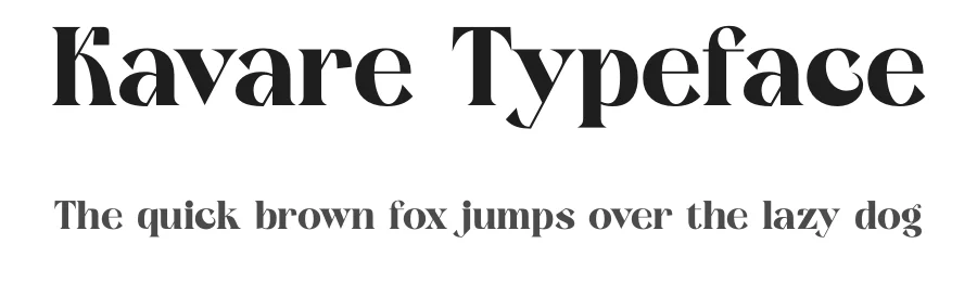 Kavare Typeface by timelesstype.co — Display Font