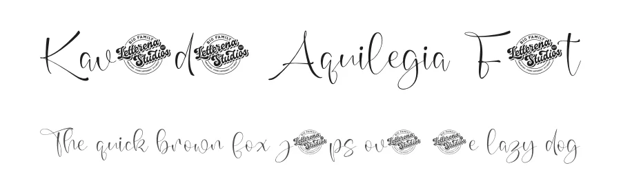 Kavender Aquilegia Font by letterenastudios — Script Handwritten Font
