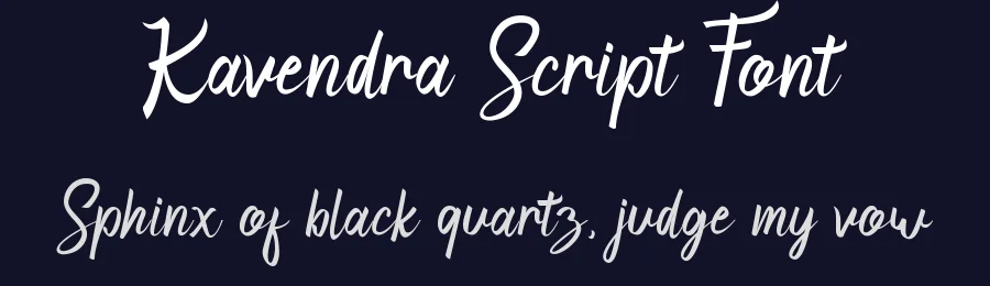 Kavendra Script Font by ikhsartype — Script Handwritten Font — thumbnail 2