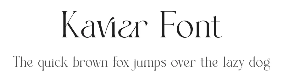 Kaviar Font by SURATMI — Serif Font