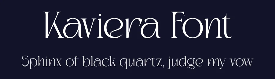 Kaviera Font by Heinzel Std. — Serif Font — thumbnail 2