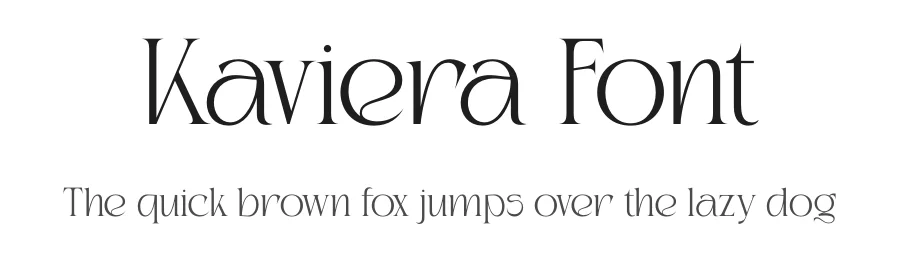 Kaviera Font by Heinzel Std. — Serif Font