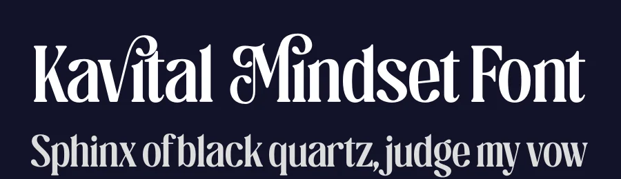 Kavital Mindset Font by timelesstype.co — Serif Font — thumbnail 2