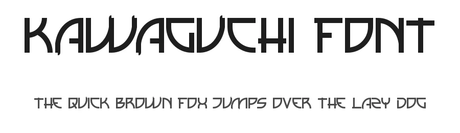 Kawaguchi Font by CalligraphyFonts.net — Sans Serif Font