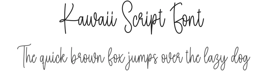 Kawaii Script Font by creativeletter — Script Handwritten Font