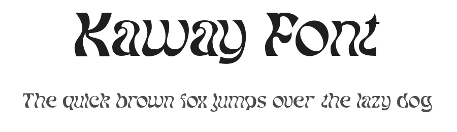 Kaway Font by Fontliner — Display Font