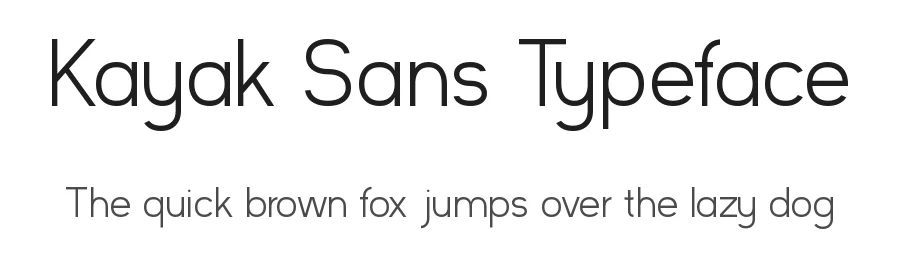Kayak Sans Typeface by Jack Harvatt — Sans Serif Font