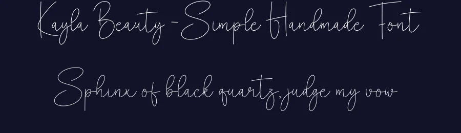 Kayla Beauty – Simple Handmade Font by creativeletter — Script Handwritten Font — thumbnail 2