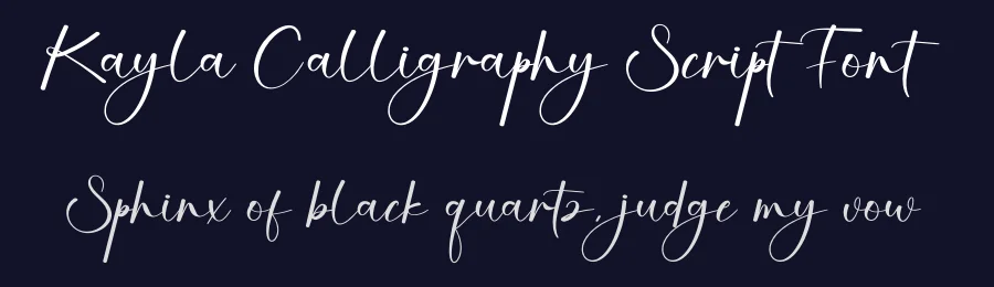 Kayla Calligraphy Script Font by creativeletter — Script Handwritten Font — thumbnail 2