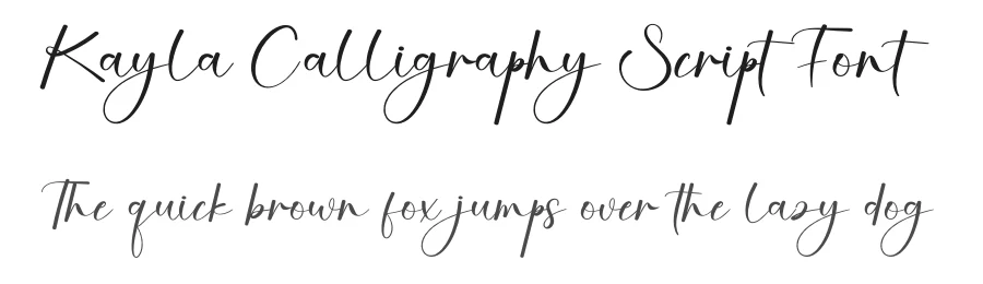 Kayla Calligraphy Script Font by creativeletter — Script Handwritten Font