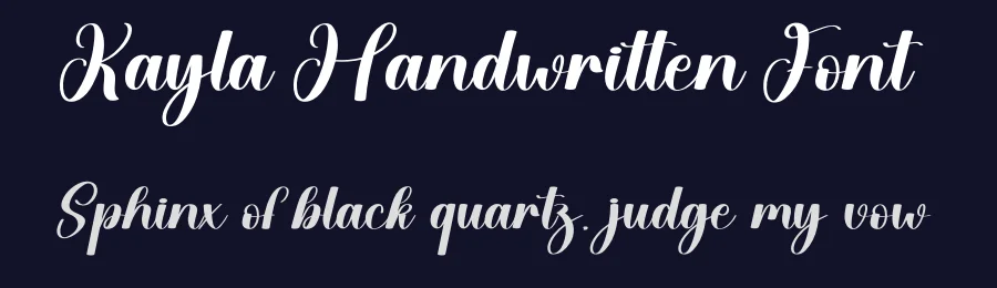 Kayla Handwritten Font by creativeletter — Script Handwritten Font — thumbnail 2