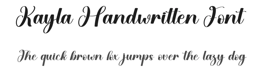 Kayla Handwritten Font by creativeletter — Script Handwritten Font