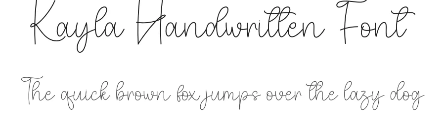 Kayla Handwritten Font by andikastudio — Script Handwritten Font