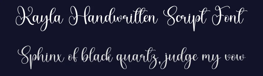 Kayla Handwritten Script Font by creativeletter — Script Handwritten Font — thumbnail 2