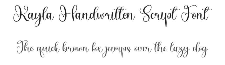 Kayla Handwritten Script Font by creativeletter — Script Handwritten Font