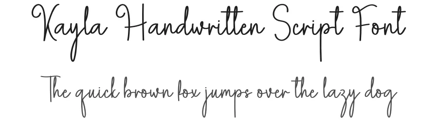 Kayla Handwritten Script Font by andikastudio — Script Handwritten Font