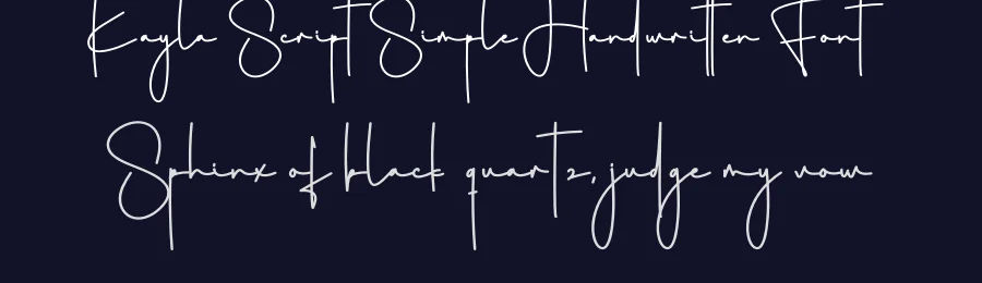 Kayla Script Simple Handwritten Font by creativeletter — Script Handwritten Font — thumbnail 2