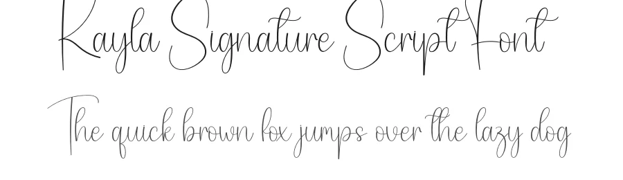 Kayla Signature Script Font by creativeletter — Script Handwritten Font