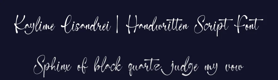 Kaylime Lisandrei | Handwritten Script Font by Gracetypestudio — Script Handwritten Font — thumbnail 2
