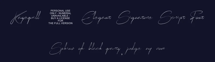 Kazequill – Elegant Signature Script Font by ArtiXLabs — Script Handwritten Font — thumbnail 2