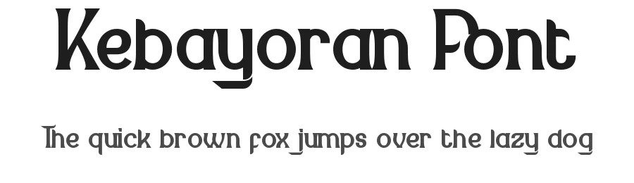 Kebayoran Font by nihstudio — Display Font