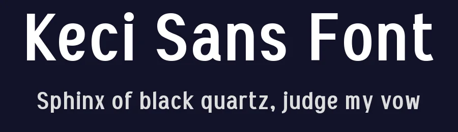 Keci Sans Font by Wahyu Eka Prasetya — Sans Serif Font — thumbnail 2