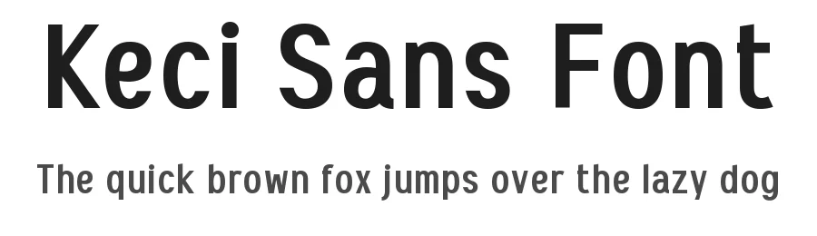 Keci Sans Font by Wahyu Eka Prasetya — Sans Serif Font