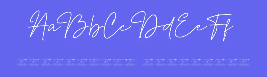 Kedira Signature Font by Zeenesia Std — Script Handwritten Font — thumbnail 3