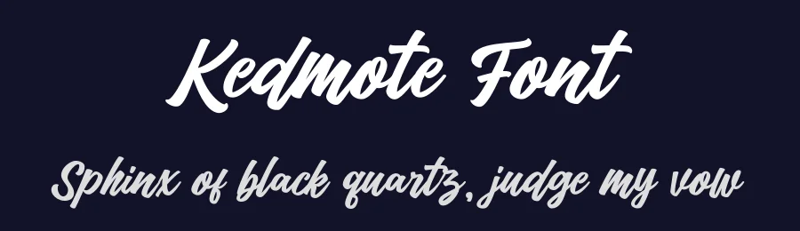 Kedmote Font by tebaltipiss — Script Handwritten Font — thumbnail 2
