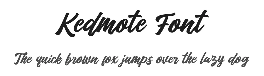 Kedmote Font by tebaltipiss β Script Handwritten Font