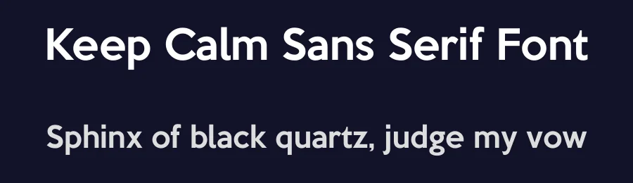 Keep Calm Sans Serif Font by k-type — Sans Serif Font — thumbnail 2
