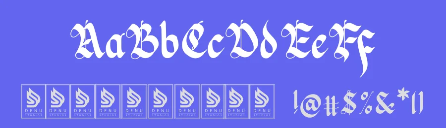 Kejddart Typeface by Denustudios — Blackletter Font — thumbnail 3