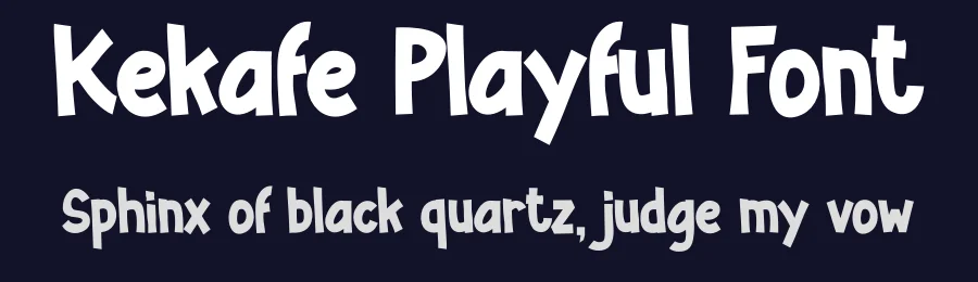 Kekafe Playful Font by Skytroopas — Display Font — thumbnail 2