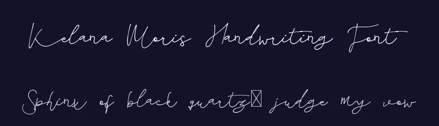 Kelana Moris Handwriting Font by edricstudio — Script Handwritten Font — thumbnail 2