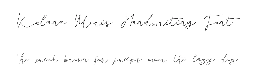 Kelana Moris Handwriting Font by edricstudio — Script Handwritten Font