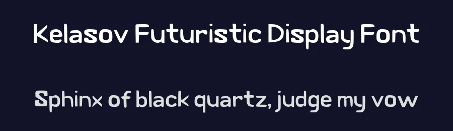 Kelasov Futuristic Display Font by Mei Suseno — Display Font — thumbnail 2