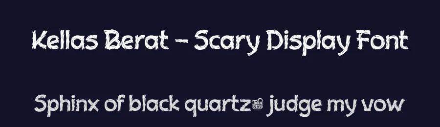 Kellas Berat – Scary Display Font by twinletter — Display Font — thumbnail 2