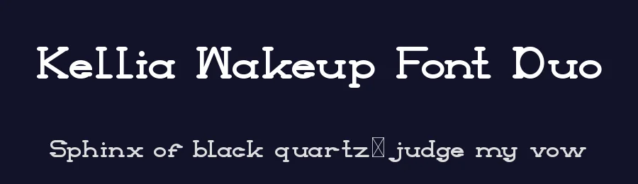 Kellia Wakeup Font Duo by edricstudio — Serif Font — thumbnail 2