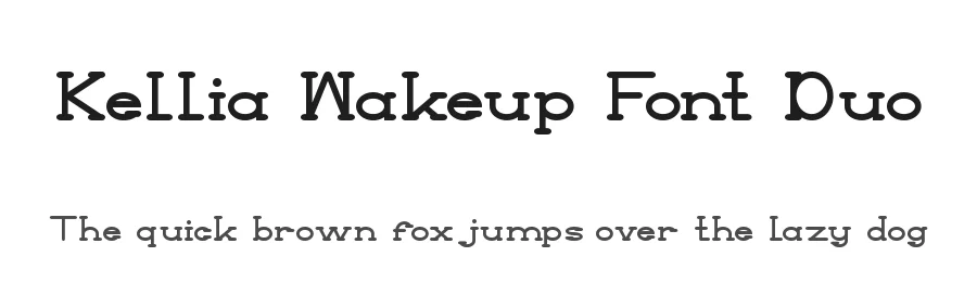 Kellia Wakeup Font Duo by edricstudio β Serif Font